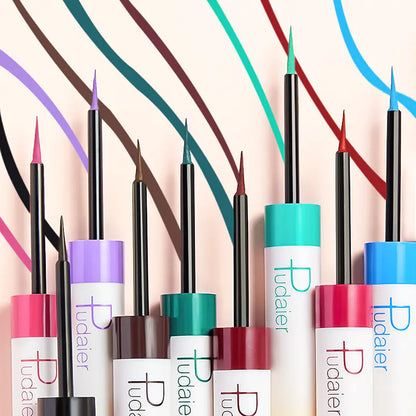 12 Colors Glitter Waterproof Eyeliner Set